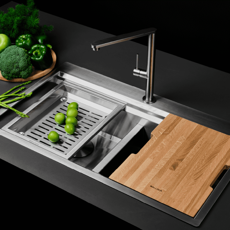 Chậu rửa chén Slide Malloca MS 862 - Lắp đặt chậu Malloca MS 862 hai hố Chậu rửa chén Slide Malloca MS 862 - Lắp đặt chậu Malloca MS 862 hai hố