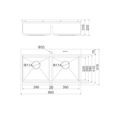 Chậu rửa chén Slide Malloca MS 862 ảnh 3