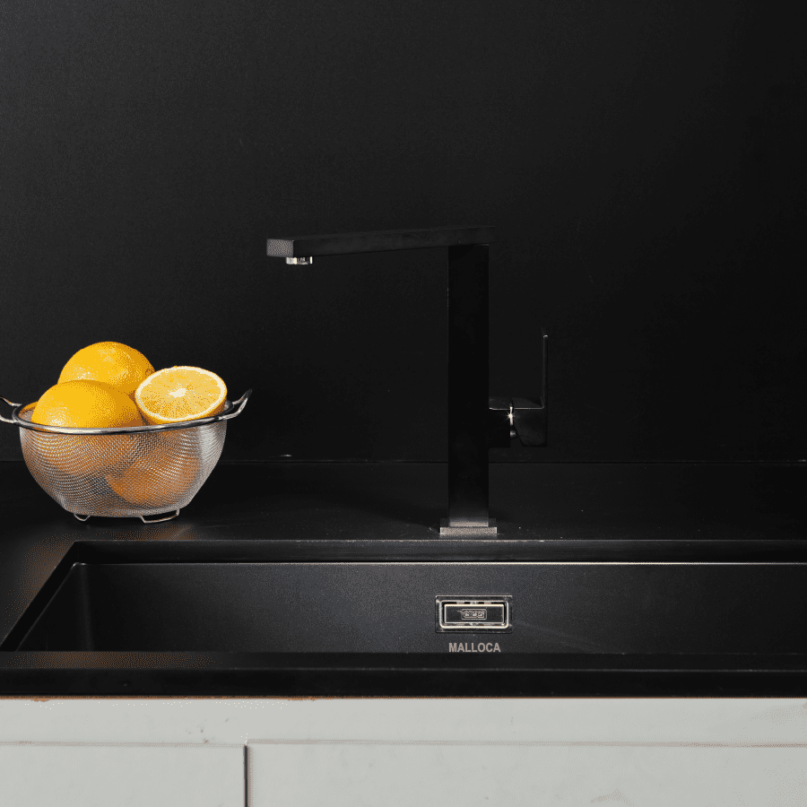 Chậu đá Malloca ZEN K 13040 / Màu đen / Phủ nano kháng khuẩn - Phối màu và vòi cho Zen K-13040 Chậu đá Malloca ZEN K 13040 / Màu đen / Phủ nano kháng khuẩn - Phối màu và vòi cho Zen K-13040
