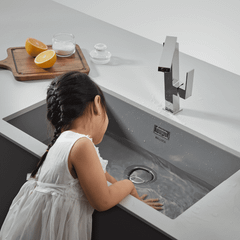 Chậu đá Malloca ZEN K13073 / Màu xám / Phủ nano kháng khuẩn ảnh 3
