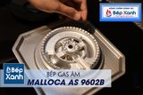 Bếp gas âm 2 vùng nấu Malloca AS 9602B/ Màu đen