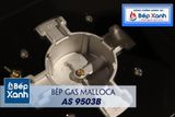 Bếp gas âm 3 vùng nấu Malloca AS 9503B/ Màu đen