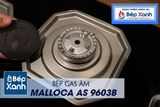 Bếp gas âm 3 vùng nấu Malloca AS 9603B/ Màu đen