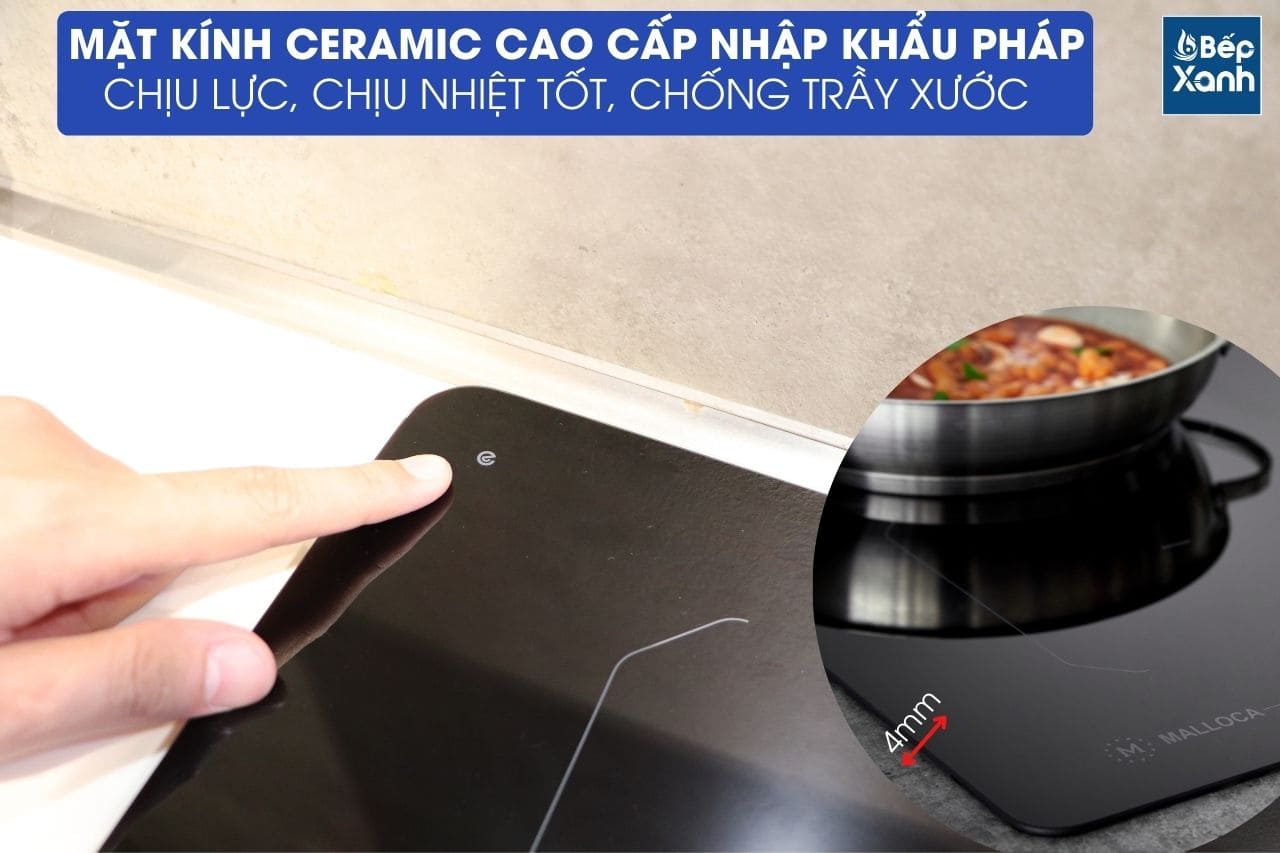 Bếp từ 4 vùng nấu Malloca MI-784 ITG / Nhập khẩu Italia, kính Ceramic - Lắp đặt bếp từ Malloca MI-784 ITG Bếp từ 4 vùng nấu Malloca MI-784 ITG / Nhập khẩu Italia, kính Ceramic - Lắp đặt bếp từ Malloca MI-784 ITG