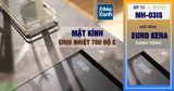 Bếp từ 2 vùng nấu Malloca MH-02IS / Kính Eurokera, dạng xước Metalic kiểu mới