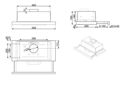 Máy Hút Mùi Âm Tủ 60cm Smeg Hafele KSET62E 536.84.832 - Máy hút mùi âm tủ 60cm Smeg KSET62E Häfele 536.84.832 có gì đáng chú ý?