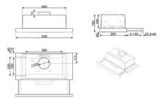 Máy Hút Mùi Âm Tủ 60cm Smeg Hafele KSET62E 536.84.832 ảnh 2