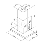 Máy Hút Mùi Đảo Smeg Hafele KI90XE 536.84.628