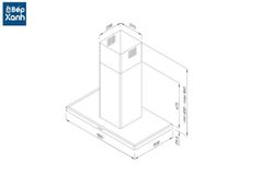 Máy hút mùi đảo Malloca SLIM K4250 ảnh 3