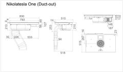 Máy hút mùi kết hợp bếp từ NIKOLA TESLA ONE HP BL/A/83 PRF0120975 ảnh 3