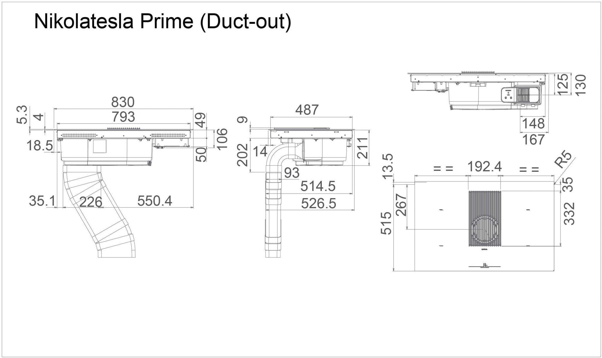 Máy hút mùi kết hợp bếp từ NIKOLA TESLA PRIME BL/A/83 PRF0138475 – ảnh 3
