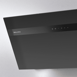 Máy hút mùi áp tường Malloca VITA V-4 / Ngang 90cm, kiểu vát chữ A, kính đen mờ