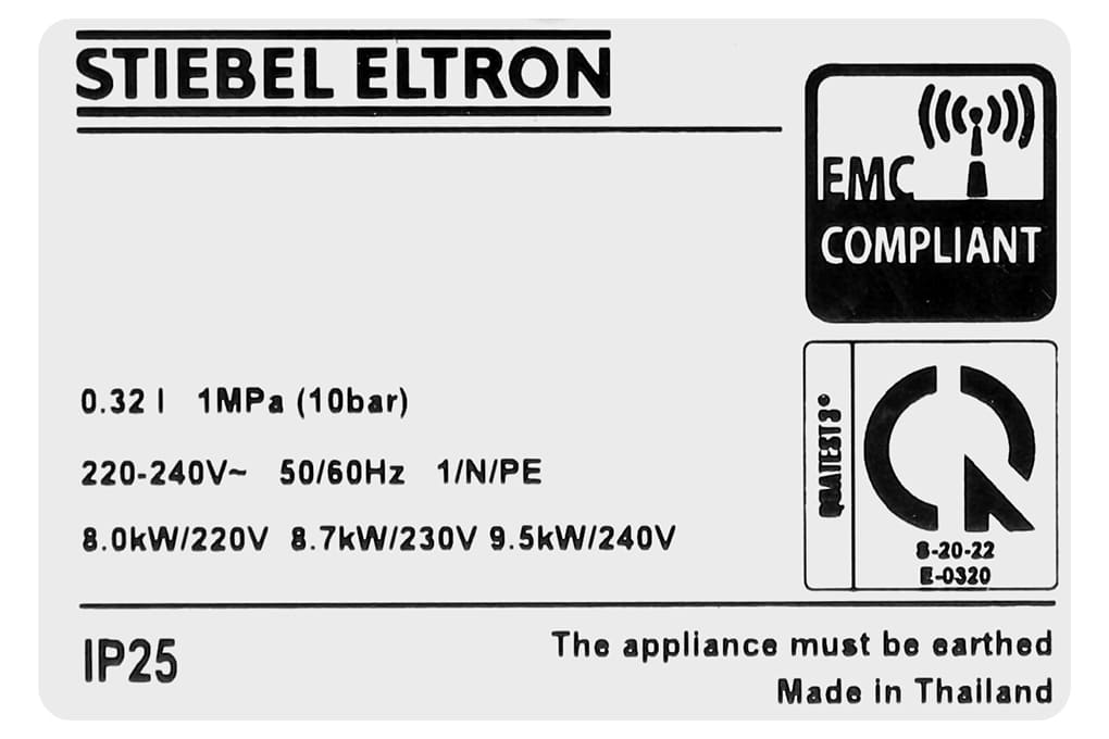 Máy nước nóng trực tiếp đa điểm Stiebel Eltron DDH 8 EC 8000W – ảnh 4