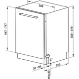Máy Rửa Chén Âm Tủ Hafele HDW-FI60D 533.23.320