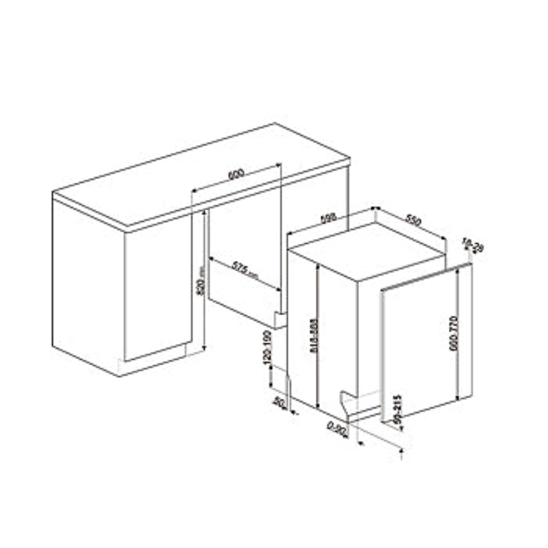 Máy rửa chén Hafele STL323BL 536.24.621 chính hãng Máy rửa chén Hafele STL323BL 536.24.621 chính hãng