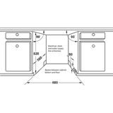 Máy Rửa Chén Âm Tủ Hafele HDW-SI60AB 538.21.320