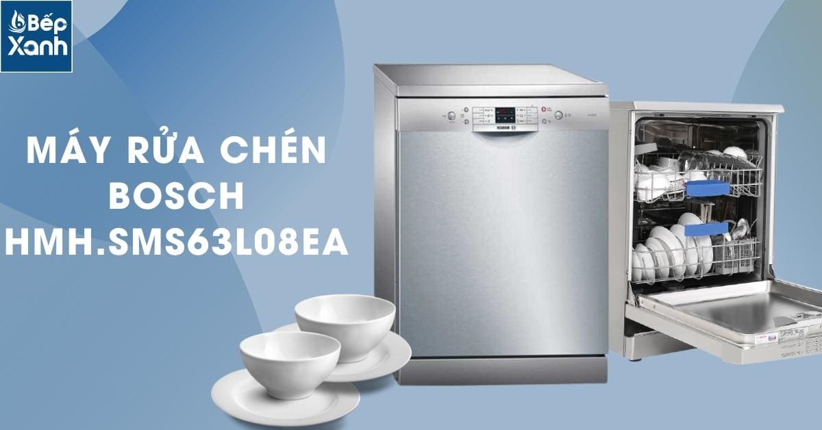 Máy rửa chén Bosch SMS63L08EA độc lập Series 6, 2 giàn rửa – ảnh 4