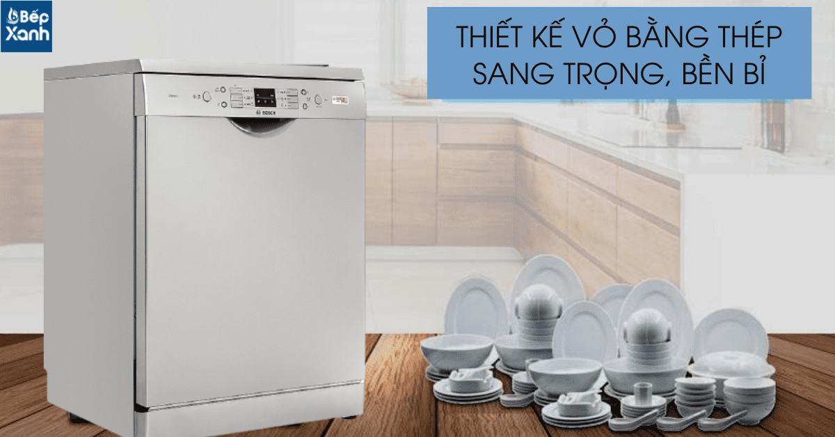 Máy rửa chén Bosch SMS63L08EA độc lập Series 6, 2 giàn rửa – ảnh 3