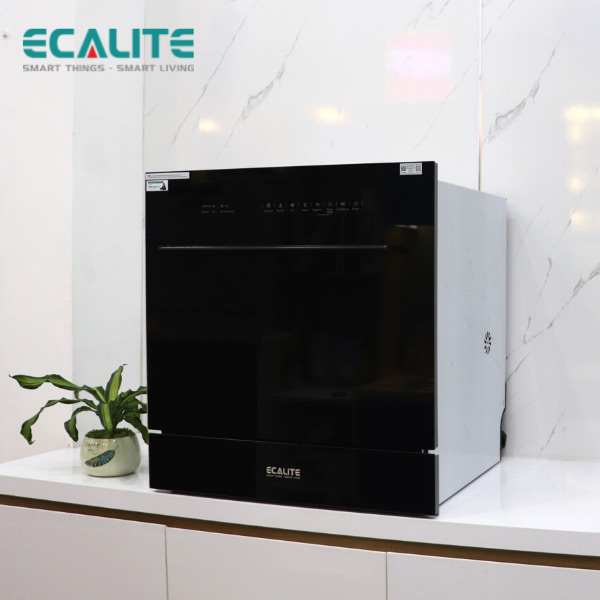 Máy Rửa Chén Mini 8 Bộ Ecalite EDW-UF6080BL / Sấy Khí Tươi 72h – ảnh 4