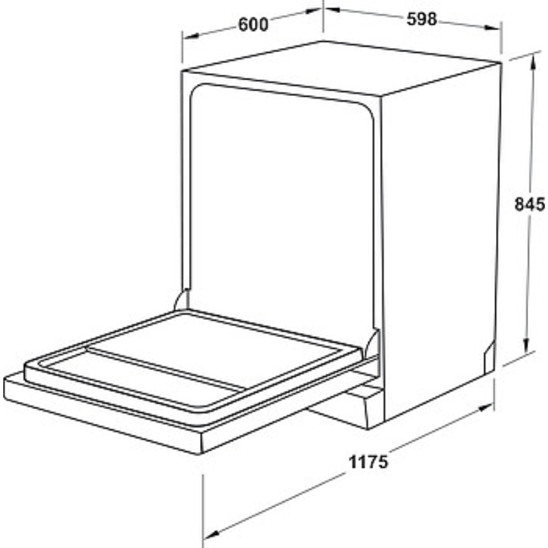 Máy rửa chén Hafele HDW-F60EB 538.21.310 chính hãng Máy rửa chén Hafele HDW-F60EB 538.21.310 chính hãng