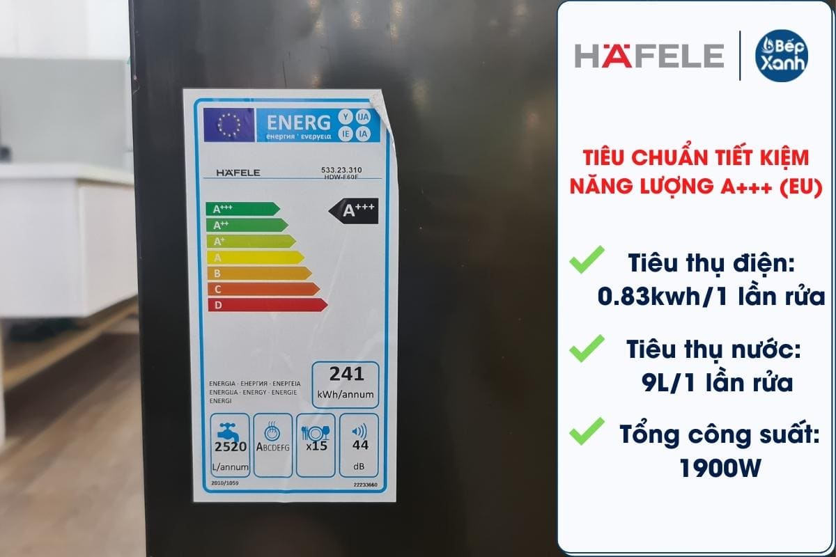 Máy Rửa Chén Độc Lập 15 Bộ Hafele HDW-F60F 533.23.310 / Tặng bếp từ đơn 2.660.000đ – ảnh 7
