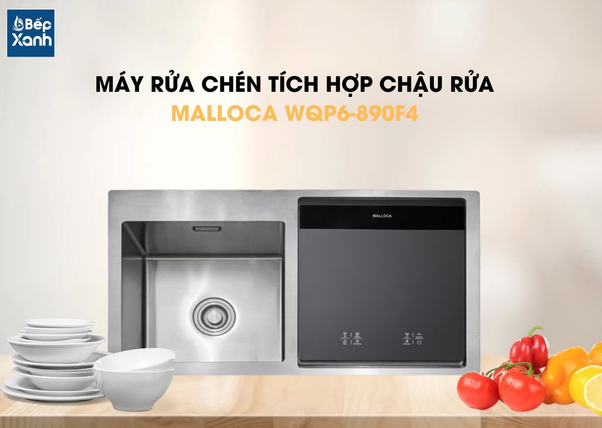 Máy Rửa Chén Tích Hợp Chậu Rửa Malloca WQP6-890F4 - Máy rửa chén Malloca WQP6-890F4 – tích hợp chậu rửa độc đáo Máy Rửa Chén Tích Hợp Chậu Rửa Malloca WQP6-890F4 - Máy rửa chén Malloca WQP6-890F4 – tích hợp chậu rửa độc đáo