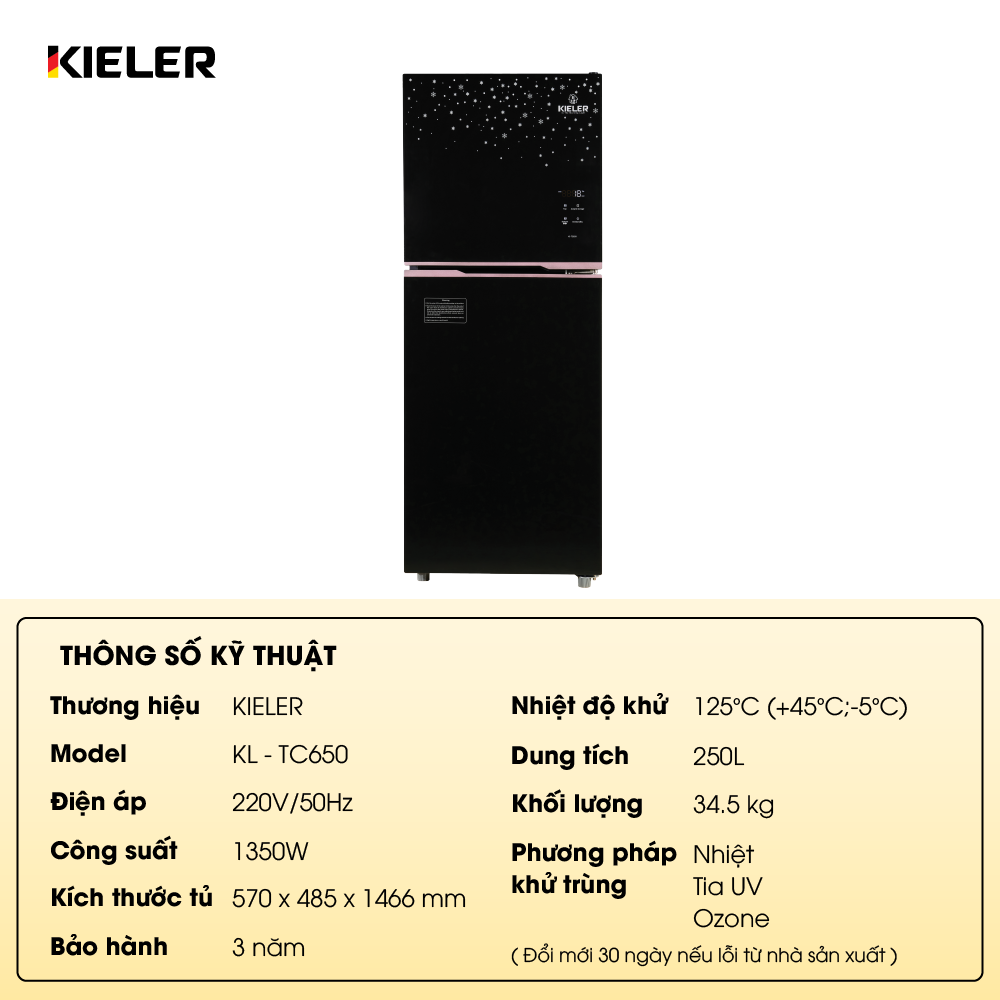 Tủ tiệt trùng Kieler KL – TC 650 – ảnh 2