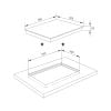  Bếp từ 4 vùng nấu Malloca MI 594 LINEAR / Nhập khẩu Tây Ban Nha, kính Schott Ceran 