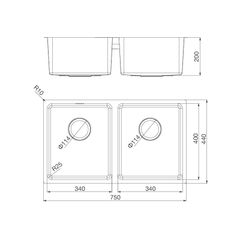 Chậu rửa chén Inox Malloca MS 6075 ảnh 3