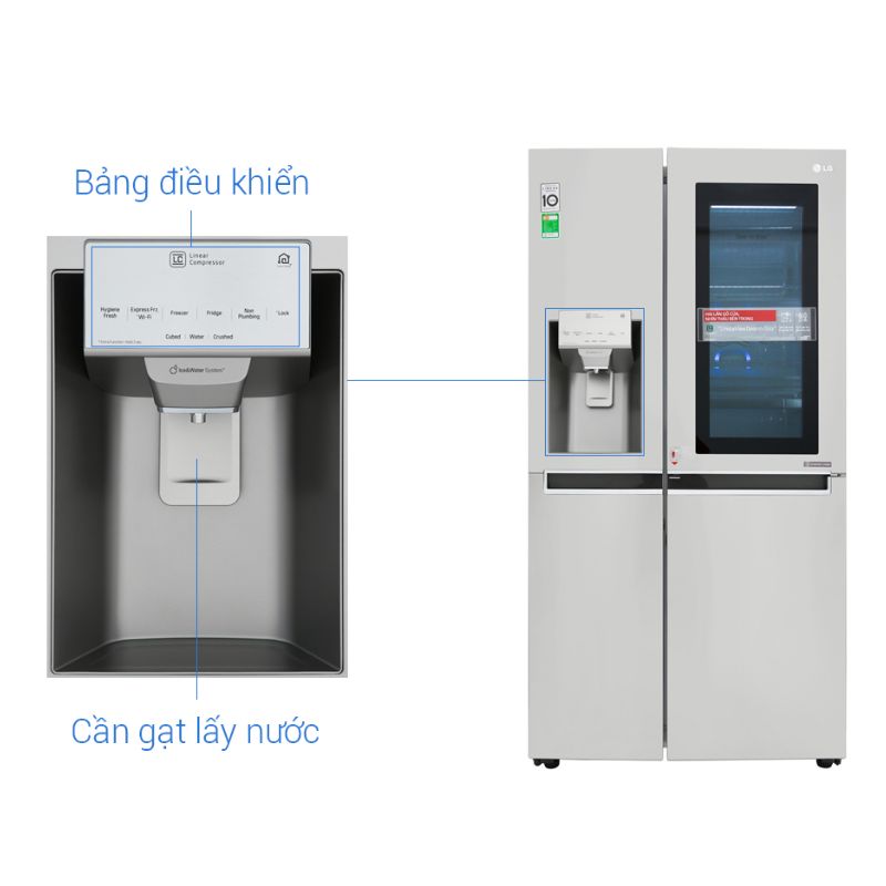 Tủ lạnh LG Inverter 601 lít Side By Side InstaView Door-in-Door GR-X247JS (trưng bày) – ảnh 6