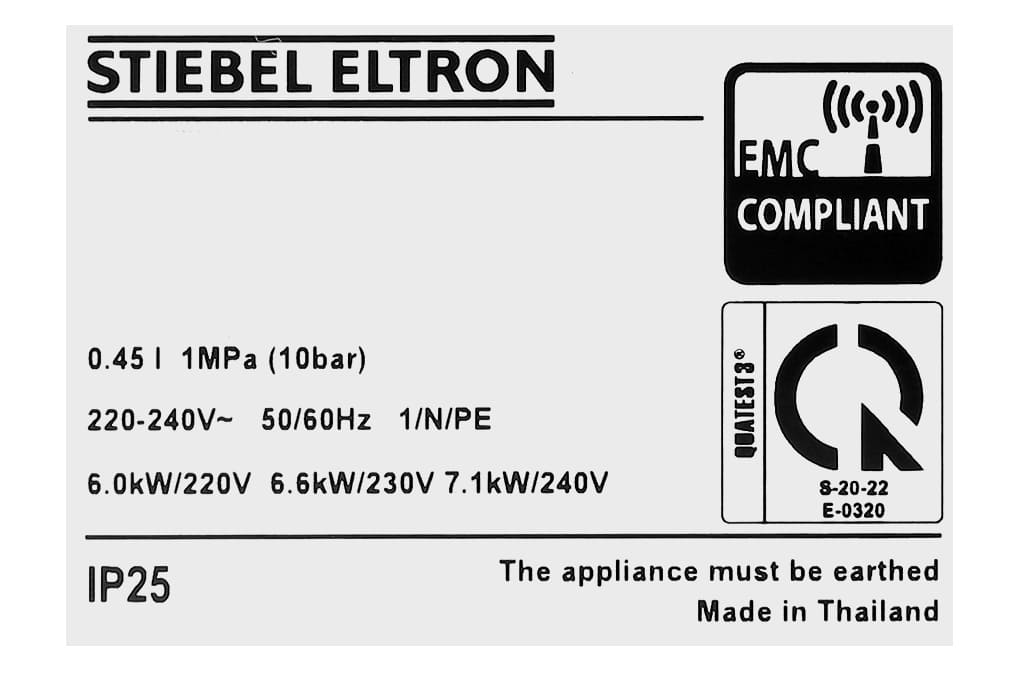 Máy nước nóng trực tiếp đa điểm Stiebel Eltron DHC 6 EC 6000W – ảnh 2
