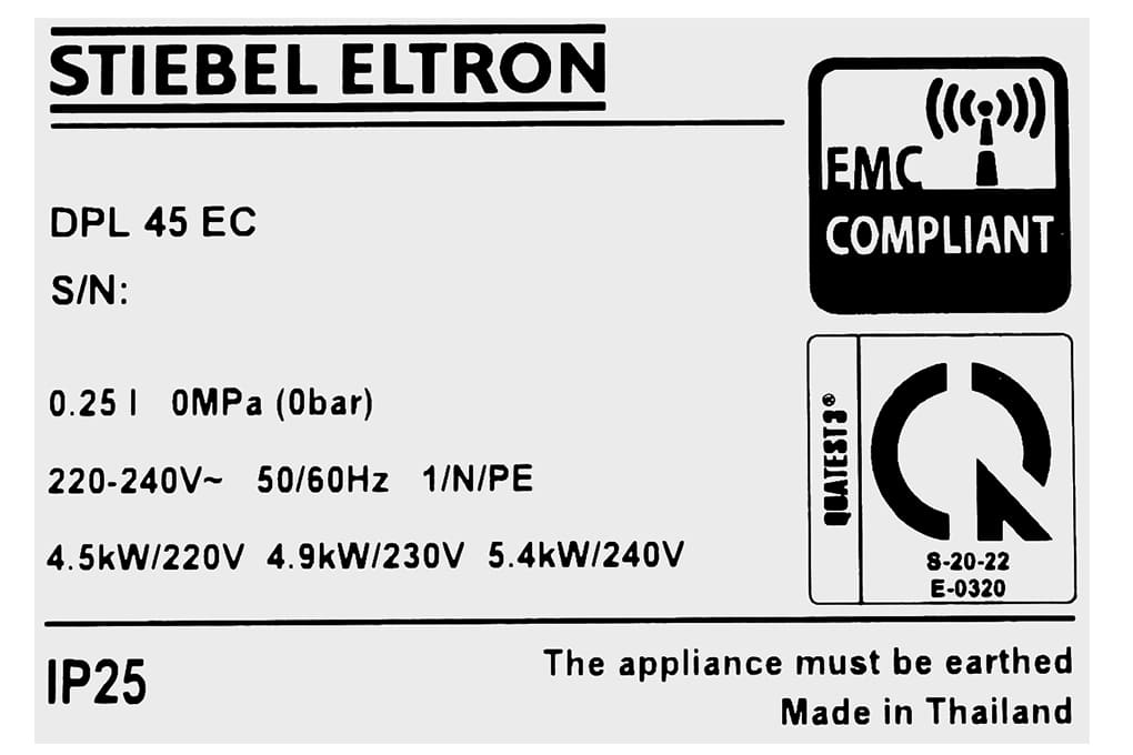 Máy nước nóng trực tiếp Stiebel Eltron DPL 45 EC 4500W - Có bơm trợ lực – ảnh 2