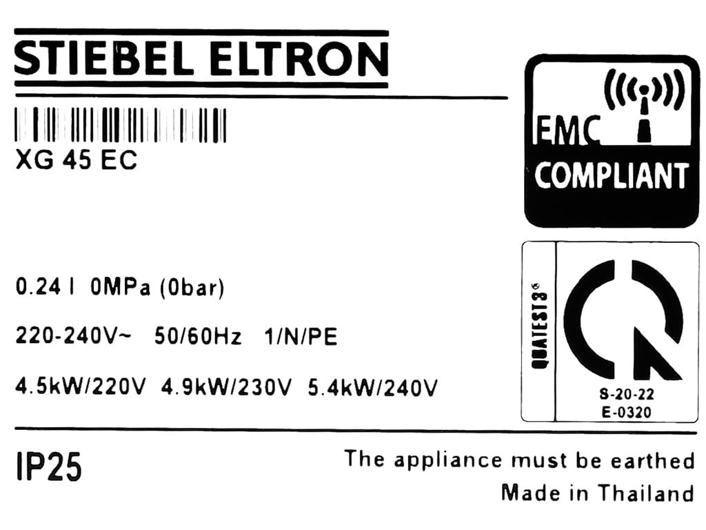 Máy nước nóng trực tiếp Stiebel Eltron XG 45 EC 4500W – ảnh 2