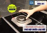 Bếp kính âm Malloca 1 gas dạng domino MDG 301