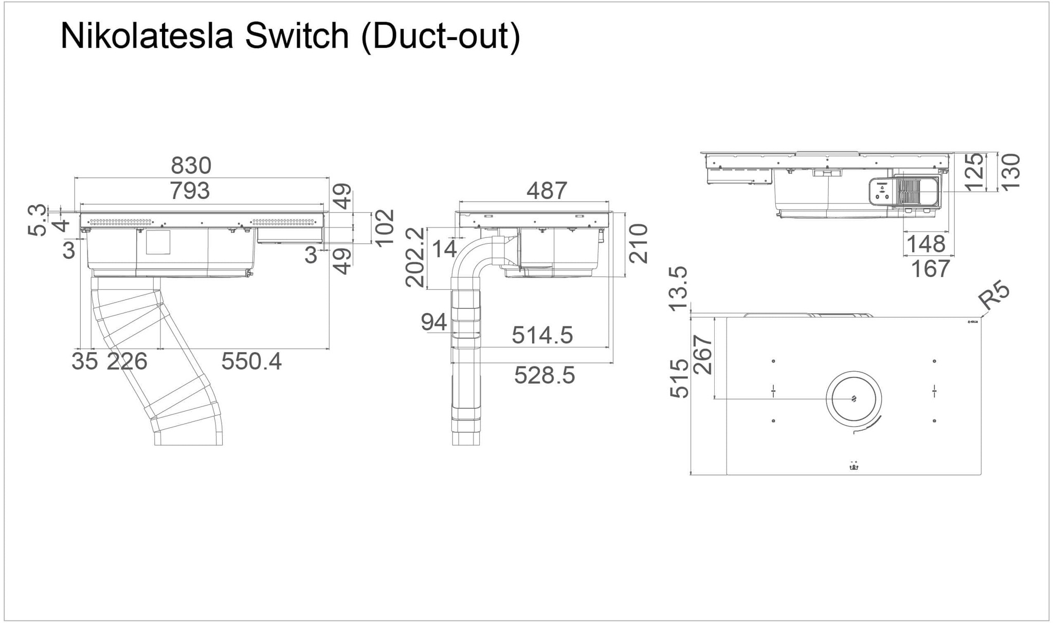 Máy hút mùi kết hợp bếp từ NIKOLA TESLA SWITCH BL/A/83 - PRF0146212 – ảnh 7