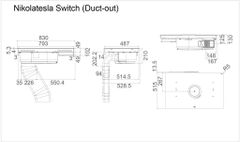 Máy hút mùi kết hợp bếp từ NIKOLA TESLA SWITCH BL/A/83 - PRF0146212 ảnh 7