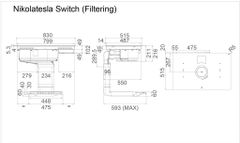 Máy hút mùi kết hợp bếp từ NIKOLA TESLA SWITCH BL/F/83 - PRF0146210 ảnh 7