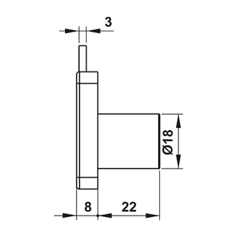 Bộ Khoá Tủ DIY Hafele 482.01.110 – ảnh 2