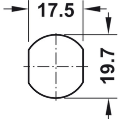 Khoá Tủ Cốp Hafele 235.19.211 ảnh 5