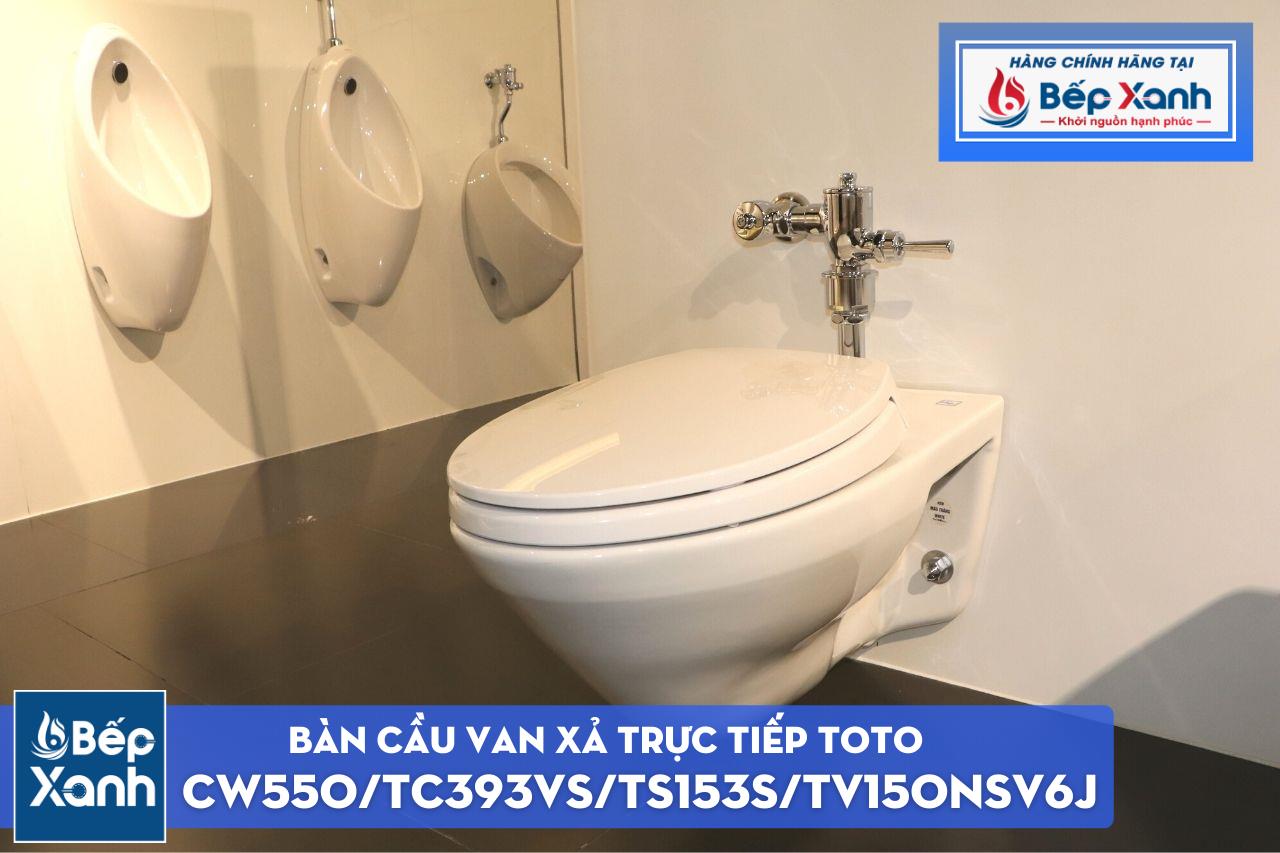 Bàn Cầu Van Xả Trực Tiếp ToTo CW550#XW/TC393VS#W/TS153S/TV150NSV6J – ảnh 4