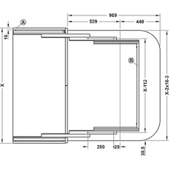 Phụ Kiện Bàn Mở Rộng Hafele 505.73.945 ảnh 4