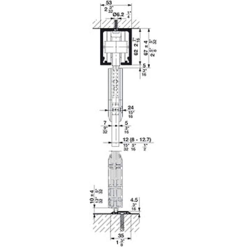 Bộ Các Thành Phần Hawa Junior 160/GP Hafele 941.60.005 – ảnh 2