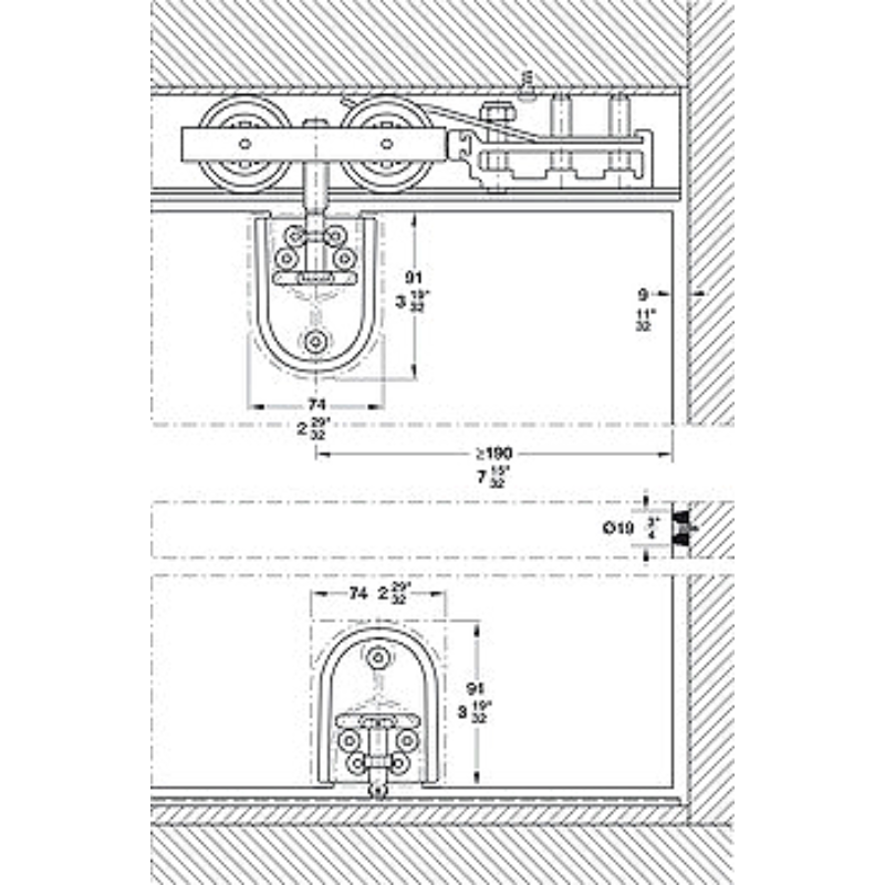 Bộ Các Thành Phần Hawa Junior 160/GP Hafele 941.60.005 – ảnh 6
