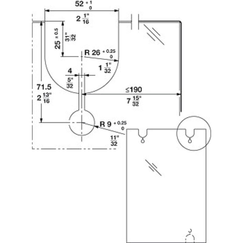 Bộ Các Thành Phần Hawa Junior 160/GP Hafele 941.60.005 – ảnh 7