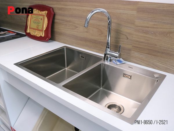 Bồn Rửa Chén 2 Hố INOX304 Pona PNI1-8650 – ảnh 6