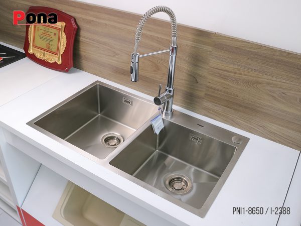 Bồn Rửa Chén 2 Hố INOX304 Pona PNI1-8650 – ảnh 4