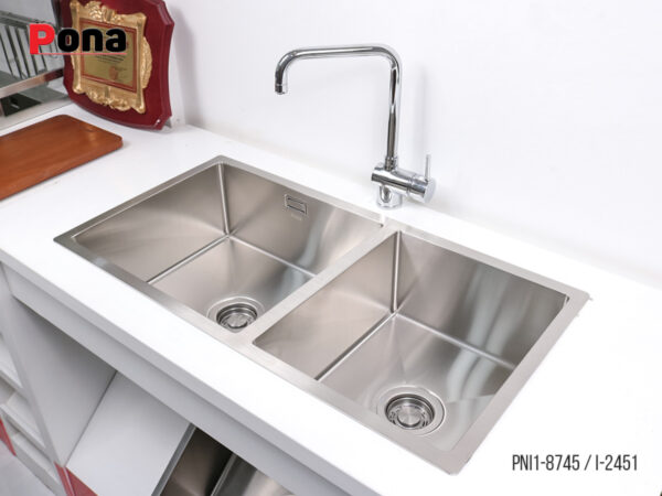 Bồn Rửa Chén 2 Hố INOX304 Pona PNI1-8745 – ảnh 3
