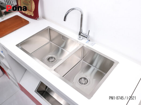 Bồn Rửa Chén 2 Hố INOX304 Pona PNI1-8745 – ảnh 5