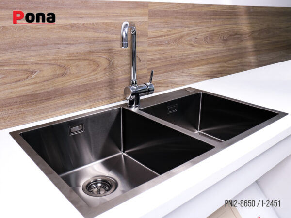 Bồn Rửa Chén 2 Hố INOX304 Pona PNI2-8650 – ảnh 2