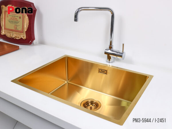 Chậu Rửa Chén 1 Hố INOX304 Pona PNI3-5944 – ảnh 3